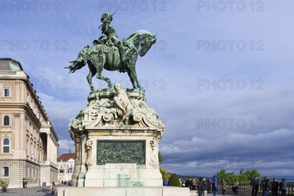 Buda Castle, Equestrian Monument of Prince Eugene of Savoy, Budapest, Hungary