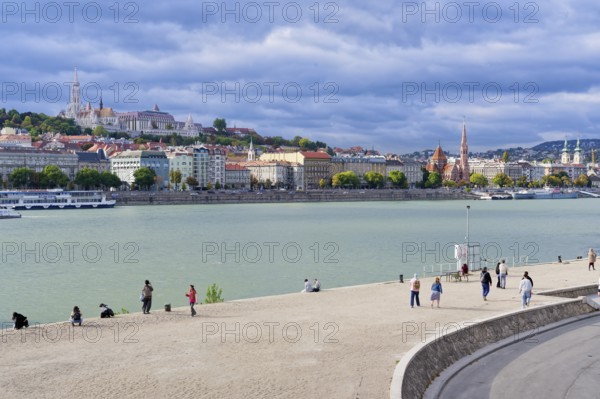 Fisherman's Bastion and Danube Riverbank, Budapest, Hungary