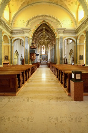 Church of the Blessed Virgin Mary or Budapest's Inner City Parish Church, Interior, Budapest, Hungary