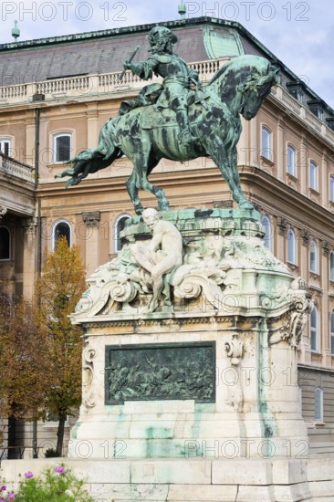 Buda Castle, Equestrian Monument of Prince Eugene of Savoy, Budapest, Hungary