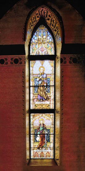 Saint Paul of the Cross cathedral, Stained Glass windows, Rousse, Bulgaria