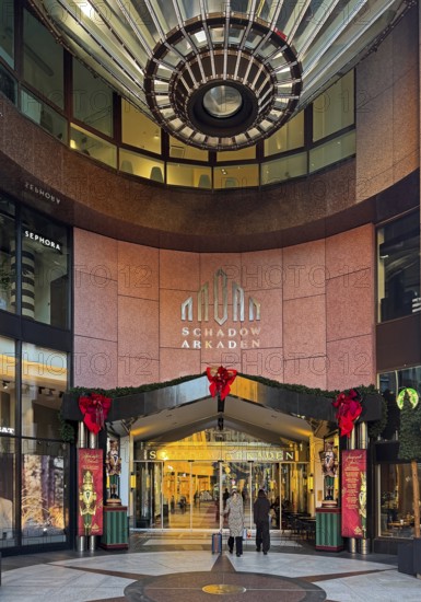 Schadow arcades, entrance area, noble shopping center, Düsseldorf, North Rhine-Westphalia, Germany
