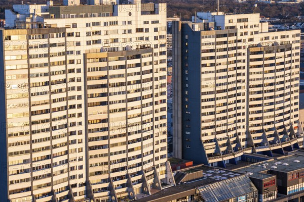 Columbus Center residential skyscrapers, over 550 apartments, some luxurious condominium, over 80 meters high, in Bremerhaven, Bremen, Germany