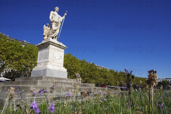 Napoleon monument on Place Saint Nicolas, Bastia, Haute-Corse department, North Coast, Corsica, France