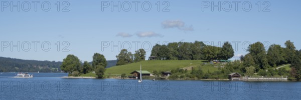 Strandbad Point, Aussichthügel, Tegernsee, Rottach-Egern, Upper Bavaria, Bavaria, Germany