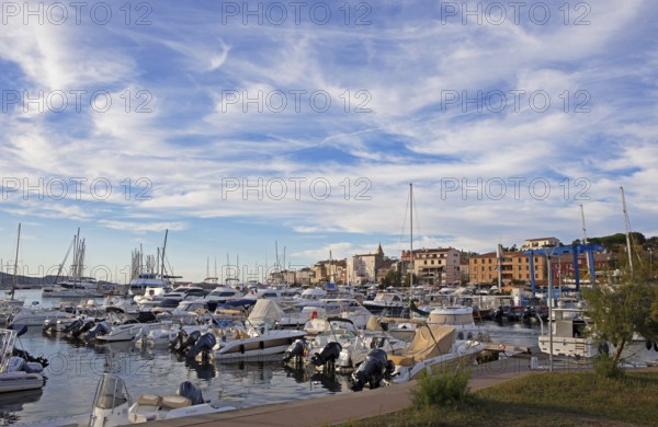 Saint-Florent on the Gulf of Saint-Florent in the Mediterranean, Haute-Corse, Corsica