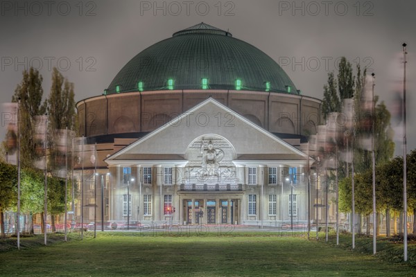 Congress Center illuminates Hanover Germany