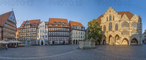 Marktplatz Panorama Hildesheim Germany