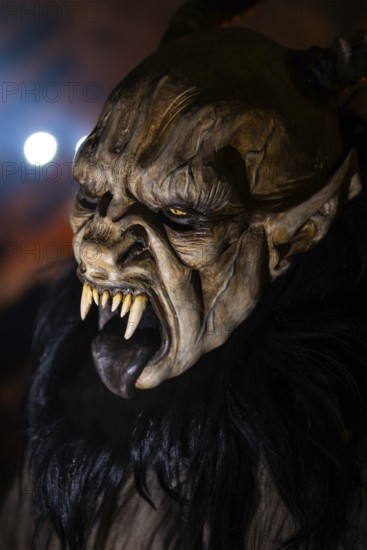 Krampus, Raunacht, winter, Waldburg Castle, Waldburg, Allgäu, Baden-Württemberg, Germany