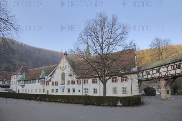 Benedictine monastery built 15th century, monastery church, Blaubeuren, Swabian Jura, Baden-Württemberg, Germany