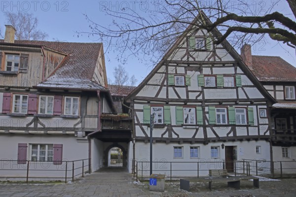 Historisches Gerberhaus an der Ach, Achgasse, Blaubeuren, Swabian Jura, Baden-Württemberg, Germany