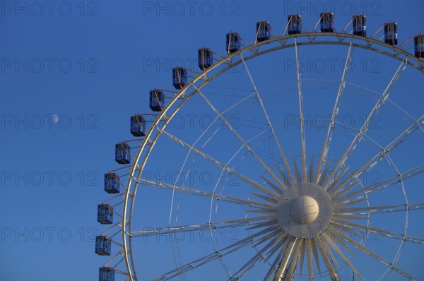 Section, partial view, Ferris wheel, Schlossplatz, Stuttgart, Baden-Württemberg, Germany