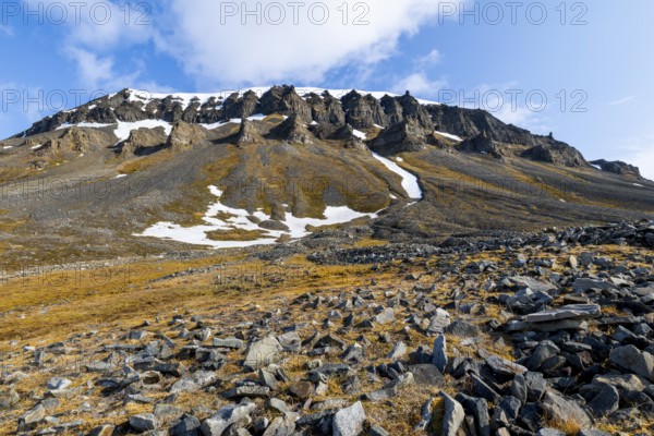 Mountain, rock, Longyearbyen, Spitsbergen, Svalbard