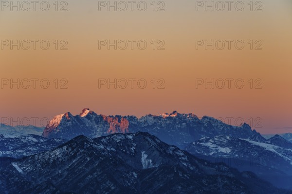 Sunrise at Wilder Kaiser, Kaiser Mountains, Tyrol, Austria