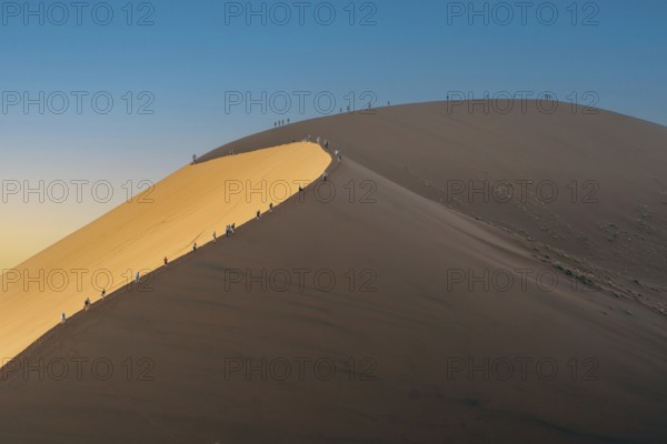 Dune 45, Dune 45, sand, hiking dune, Namib, Namib-Naukluft National Park, desert, Namibia, Namib Naukluft National Park, people, footpath, hiking, Namibia
