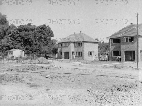 Married Quarters housing for Naval officers, thought to be Devonport, Plymouth, Devon, England, UK c 1956