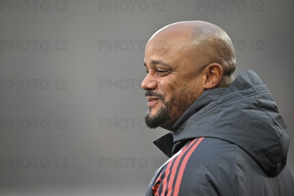 Coach coach Vincent Kompany FC Bayern Munich FCB portrait smiling Voith-Arena, Heidenheim, Baden-Württemberg, Germany