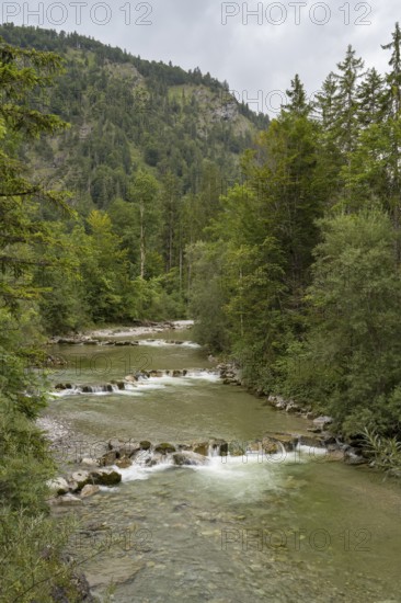 Weissach river, Wildbad Kreuth, Tegernseer Tal, Upper Bavaria, Bavaria, Germany