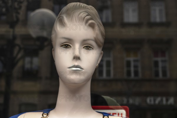 Head of a vintage mannequin from the 1950s, Bavaria, Germany