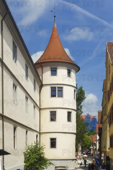 Wilhelmsstift Tübingen, Episcopal Theologian Convict of the Diocese of Rottenburg-Stuttgart, historic buildings, architecture, tower, Tübingen, Baden-Württemberg, Germany