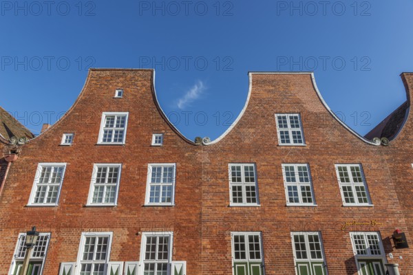 Red brick houses in the Dutch Quarter, Potsdam