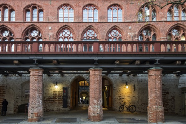 Detail Old Town Hall, Hanseatic City of Stralsund, Vorpommern-Rügen District, Mecklenburg-Western Pomerania, Germany