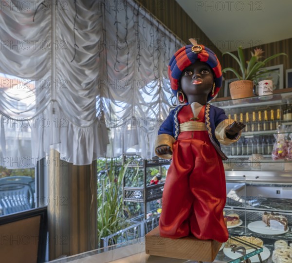 Trademark of the company Sarotti, since 1918 the Sarotti Moor, now called Sarotti Magician, Bavaria, Germany