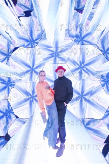 Franziska Hippe and Roman Knižka at the opening of Bubble Planet - The Adventure Museum for All Senses at Arena Berlin, Berlin, 11.12.2025