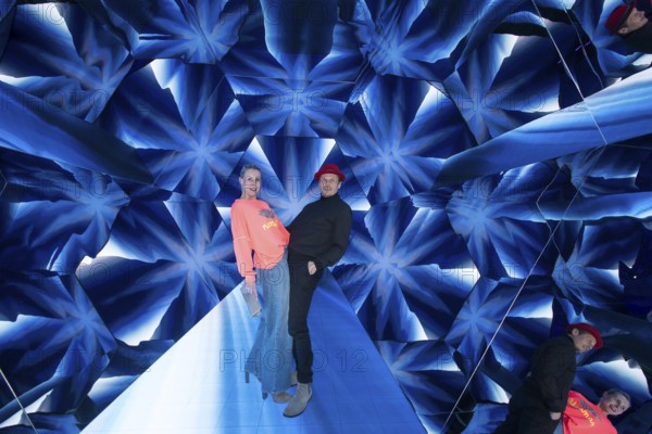 Franziska Hippe and Roman Knižka at the opening of Bubble Planet - The Adventure Museum for All Senses at Arena Berlin, Berlin, 11.12.2025