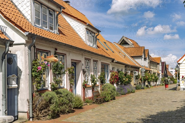 The historic fishing village of Holm, city of Schleswig, Schleswig-Holstein, Germany