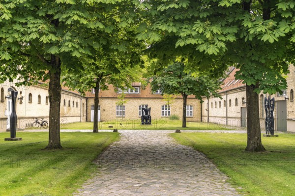 In the sculpture park of Gottorf Castle Museum Island, City of Schleswig, Schleswig-Holstein, Germany