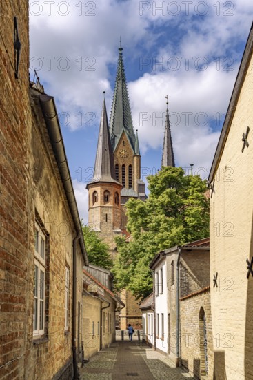 Old Town of Schleswig and St. Peter Cathedral, City of Schleswig, Schleswig-Holstein, Germany