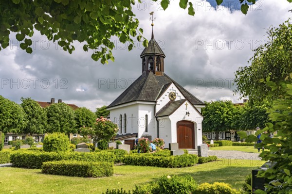 Holmer chapel of the historic fishing village Holm, city of Schleswig, Schleswig-Holstein, Germany