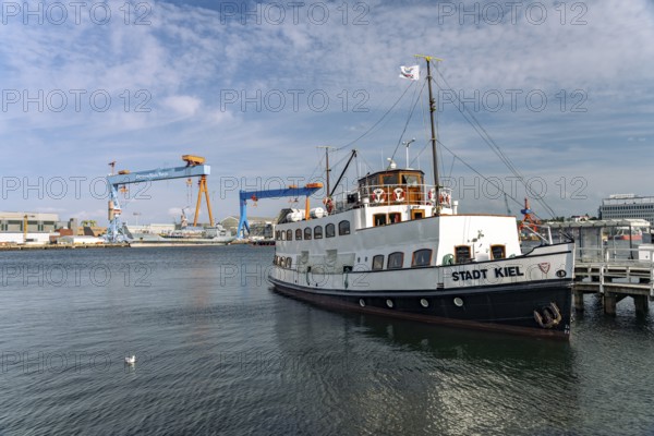 The traditional ship MS Stadt Kiel in the port of Kiel, Schleswig-Holstein, Germany