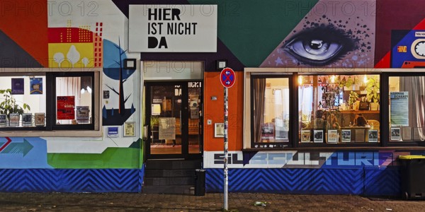 Here is not there, socio-cultural center with subcultural program, Gelsenkirchen-Ückendorf, Problem District, Ruhr area, North Rhine-Westphalia, Germany