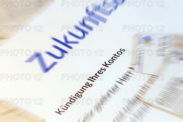 Debanking: Symbolic letter from a bank regarding account termination