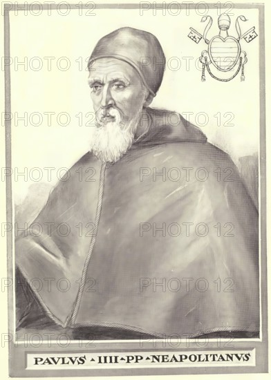 Paul IV (Latin Paulus IV), legal name Gian Pietro Carafa OTheat (born 28 June 1476 in Capriglia Irpina, Kingdom of Naples, died 18 August 1559 in Rome, Papal States), was Pope of the Roman Catholic Church from 23 May 1555 until his death, Historical, authentic, digitally restored reproduction from a 19th century original, Record date not stated