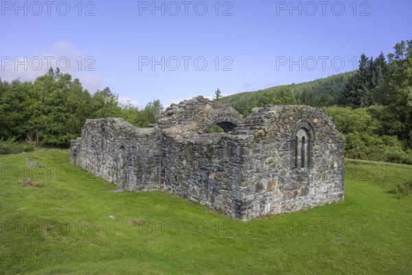 St Saviors Church Ruins, Glendalough, Wicklow Mountains National Park, Brockagh, County Wicklow, Ireland