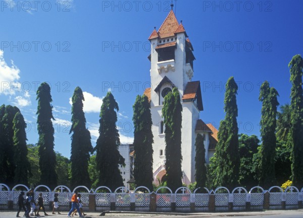 Azania Lutheran Church in Dar es-Salaam, Tanzania, Africa, June 2000, vintage, retro, old, historic