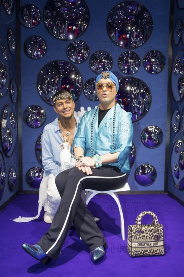 Marcell Damaschke and Julian F.M. Stöckel at the opening of Bubble Planet - The Adventure Museum for All Senses at Arena Berlin, Berlin, 11.12.2025