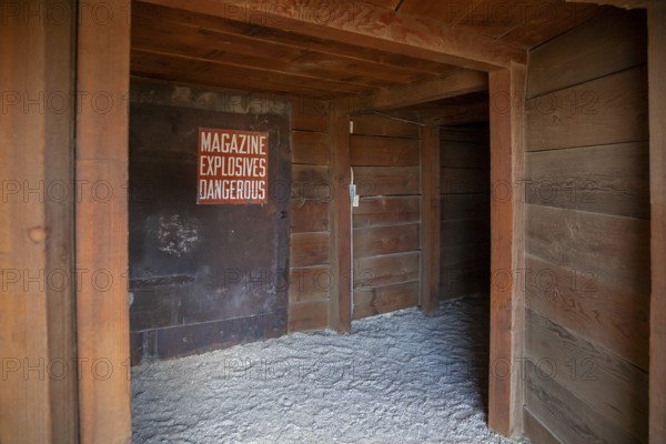 Tonopah, Nevada - The Tonopah Historic Mining Park. Mining began here in 1900 with the discovery of silver, and continued until 1948. Tourists now explore the 113-acre site, which is operated by a nonprofit foundation