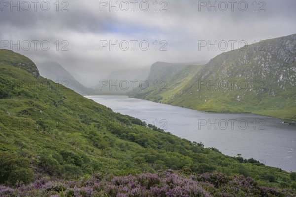 View over Loch Beagh, Glenveagh National Park, Cross Roads, County Donegal, Ireland