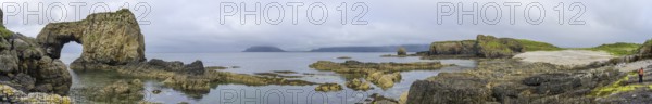 Panoramic Pollaird Sea Arch, Fanad, Co. Donegal, Ireland
