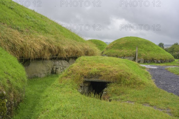 Satellite graves at the Knowth megalithic site, Mellifont, County Meath, Ireland