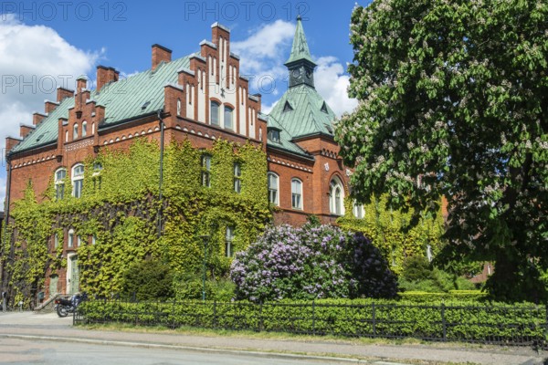 Brick courthouse built in 1902 in Ystad, Skåne County, Sweden, Scandinavia