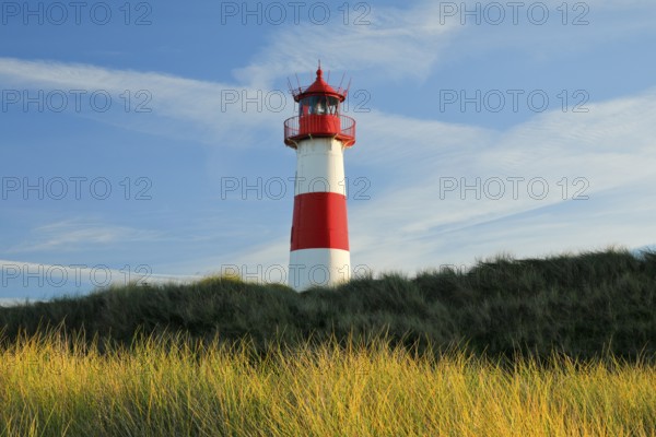 Lighthouse List-Ost am Ellenbogen on the island of Sylt, Germany