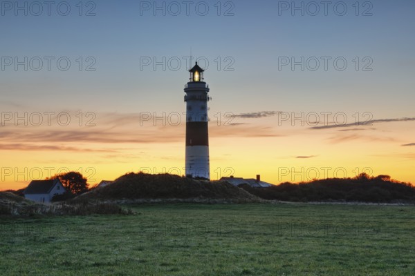 Langer Christian lighthouse near Kampen on the island of Sylt, Germany