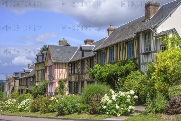 Timbered houses, Le Bec-Hellouin, Eure, France