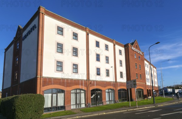 Novotel Ipswich Centre hotel building, Ipswich town centre, Suffolk, England, UK