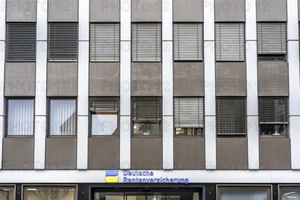 German Pension Insurance Building in Gelsenkirchen, Façade, North Rhine-Westphalia, Germany